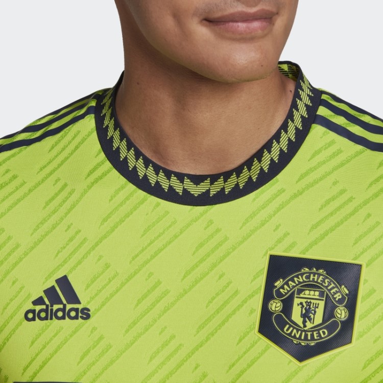 Adidas Manchester United 22/23 Terceira Camisa Autêntica Slime