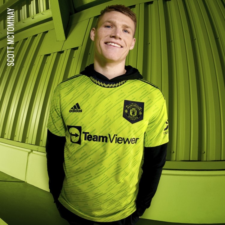 Adidas Manchester United 22/23 Terceira Camisa Autêntica Slime