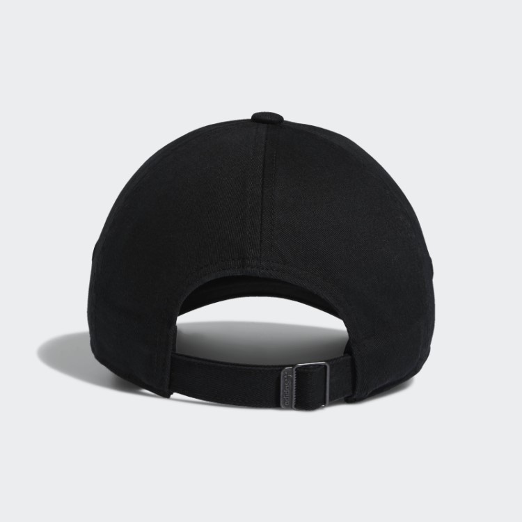 Boné Preto Mini Logo Relaxado Adidas