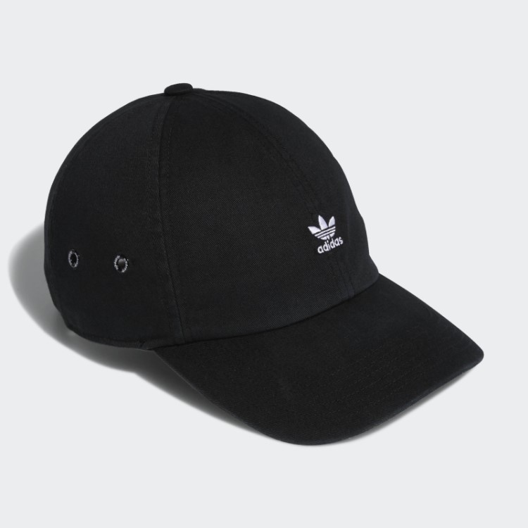 Boné Preto Mini Logo Relaxado Adidas