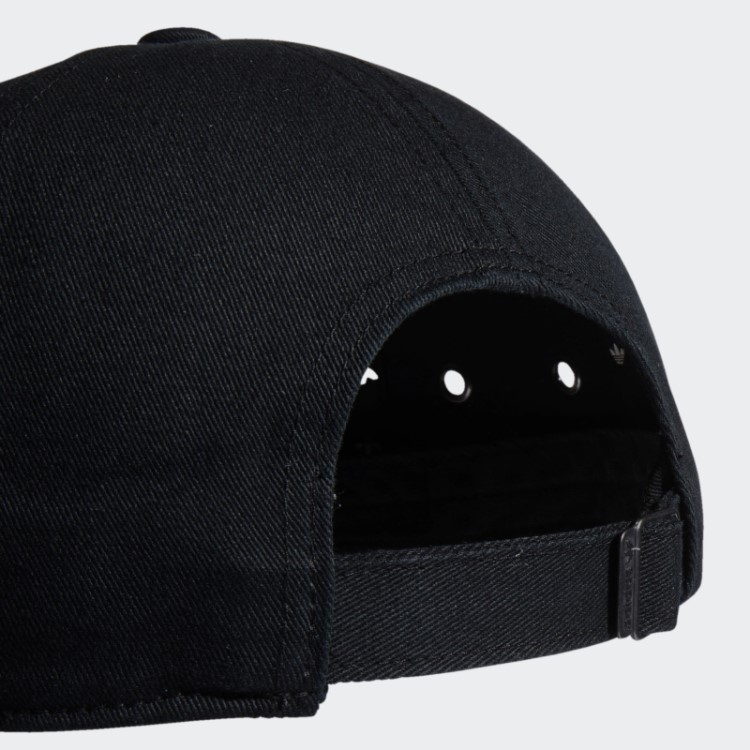 Boné Preto Mini Logo Relaxado Adidas