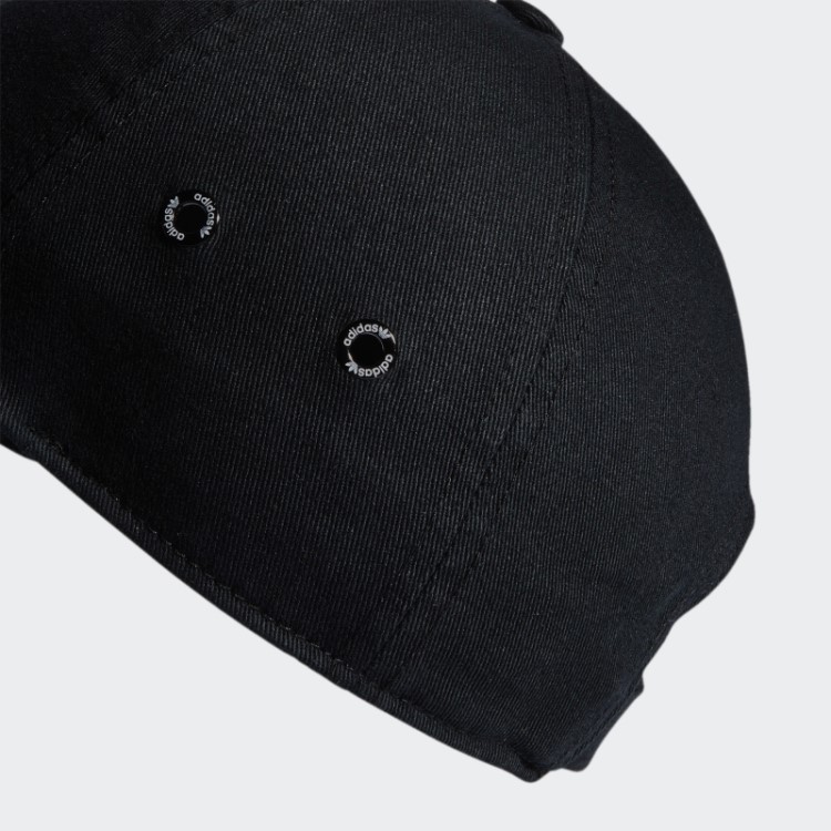Boné Preto Mini Logo Relaxado Adidas