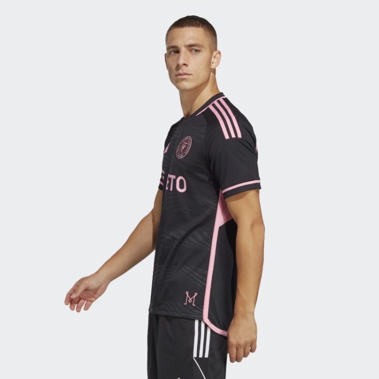 Preto Inter Miami Cf 23/24 Away Camisa Autêntica Adidas