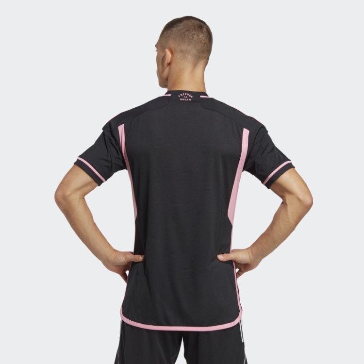 Preto Inter Miami Cf 23/24 Away Camisa Autêntica Adidas