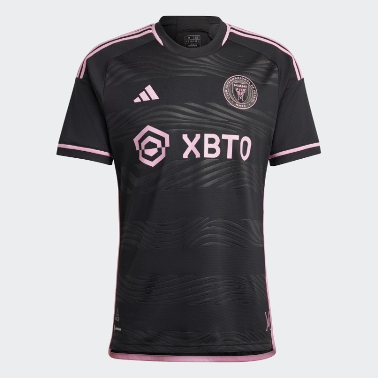 Preto Inter Miami Cf 23/24 Away Camisa Autêntica Adidas