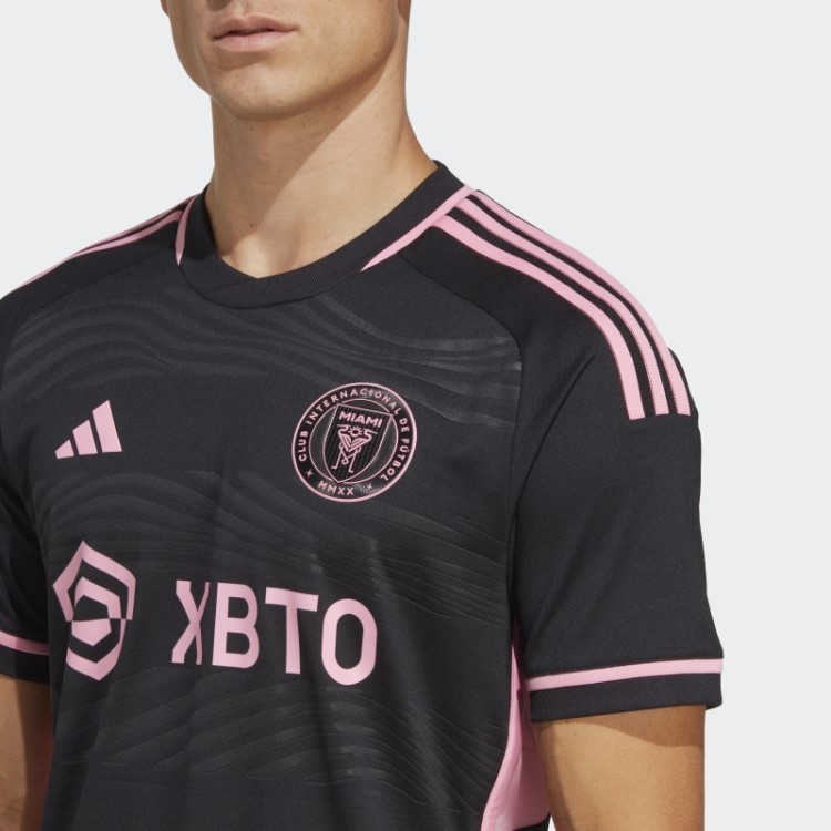 Preto Inter Miami Cf 23/24 Away Camisa Autêntica Adidas