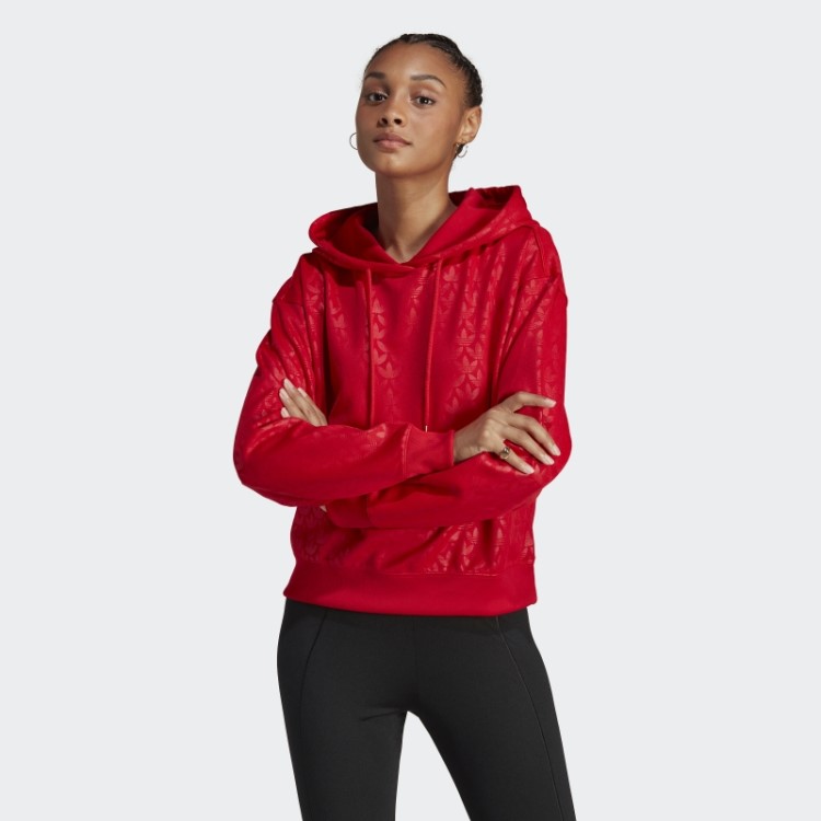 Moda Com Capuz Adidas Scarlet Logo