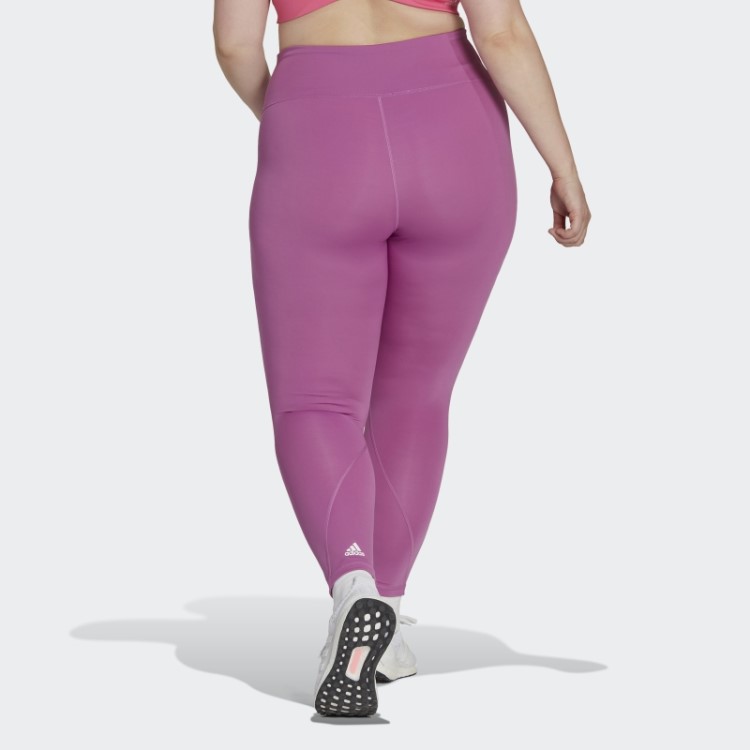 Lilás Leggings De Treino Adidas Optime (tamanho Grande)