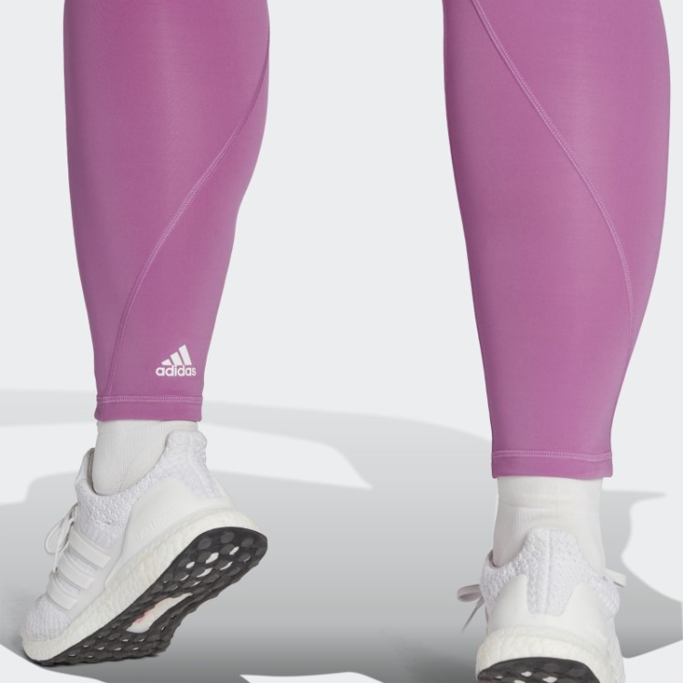 Lilás Leggings De Treino Adidas Optime (tamanho Grande)