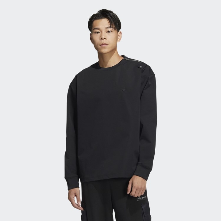 Top Preto Com Zíper Adidas