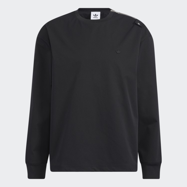 Top Preto Com Zíper Adidas
