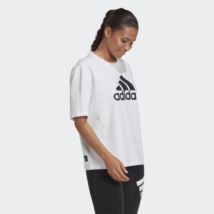 ícones Do Futuro Distintivo Da Camiseta Esportiva Adidas Branco