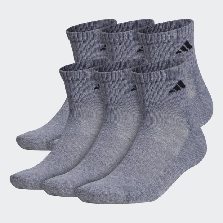 Meias Meias Acolchoadas Atléticas Cinza Médio 6 Pares Adidas