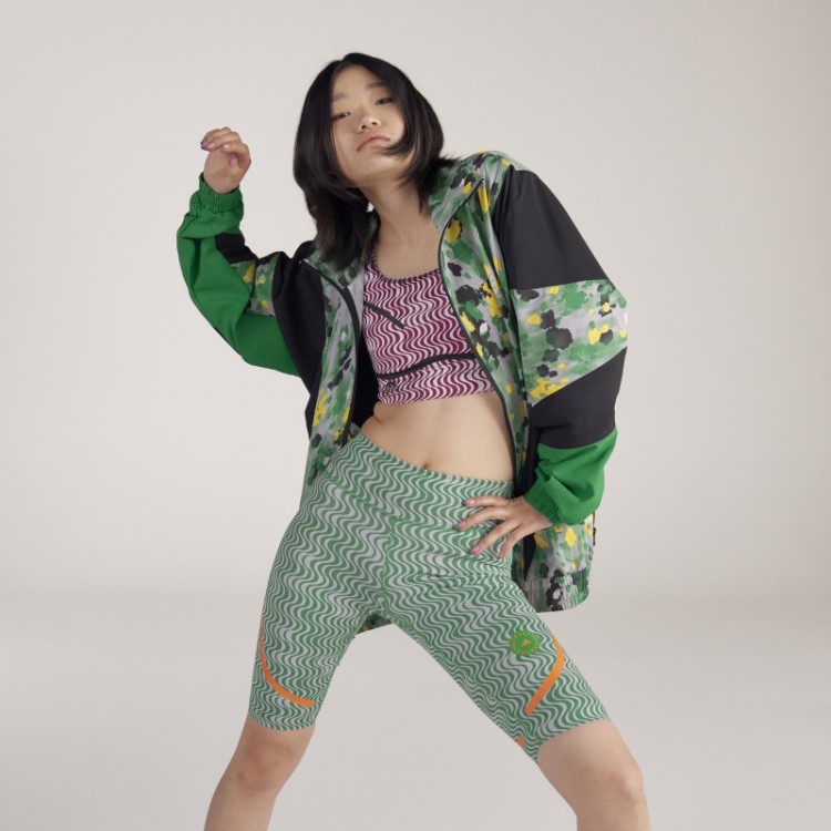 Leggings De Ciclismo Com Estampa Truepurpose Verde Adidas By Stella Mccartney