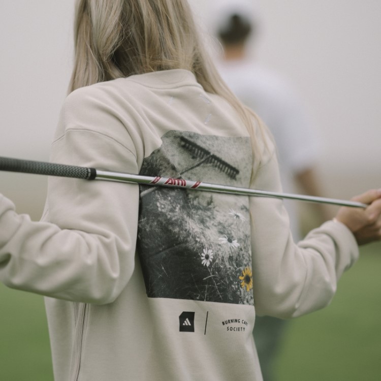 Bliss Adicross X Burning Cart Layer Crew Sweatshirt Golf Adidas