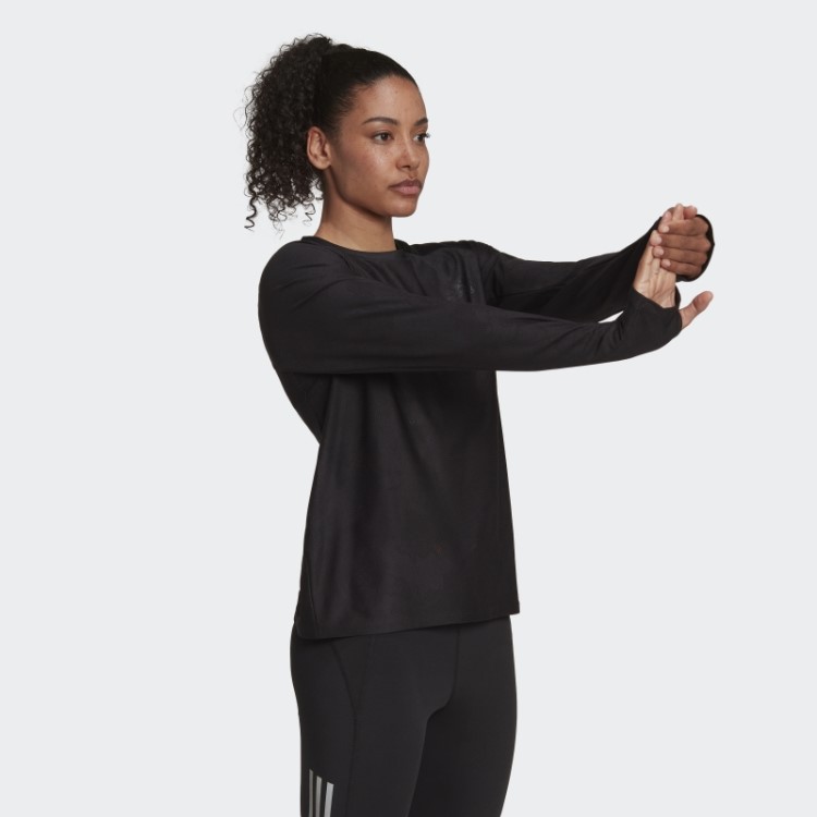 Adidas Made To Be Remade Running T-shirt De Manga Comprida Preta