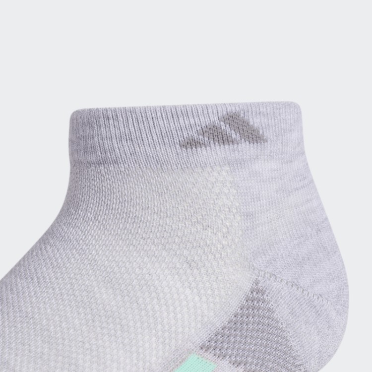 Meias Cano Baixo Com Listras Superlite Cinza Claro 3 Pares Adidas