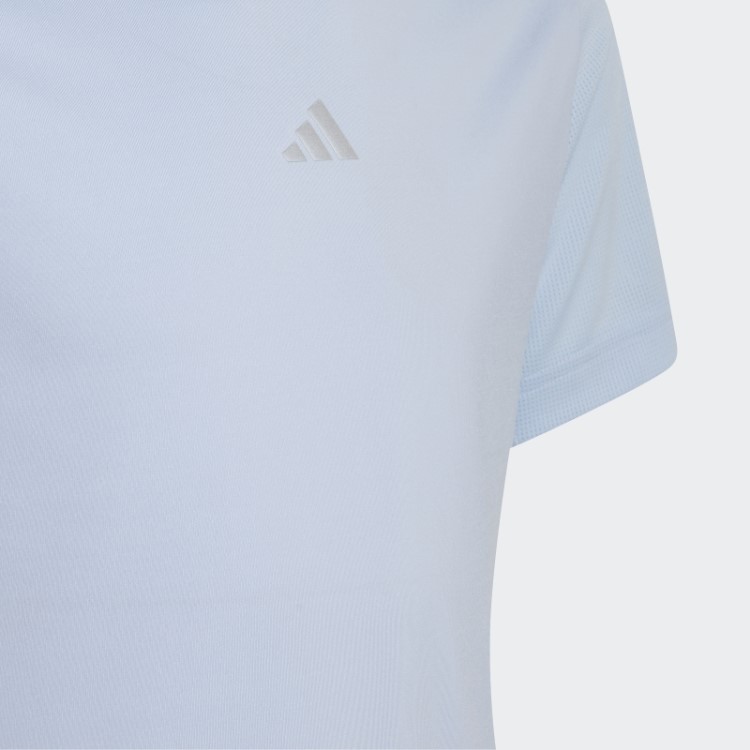 Camiseta Dawn Blue Aeroready Com As Três Listras Adidas