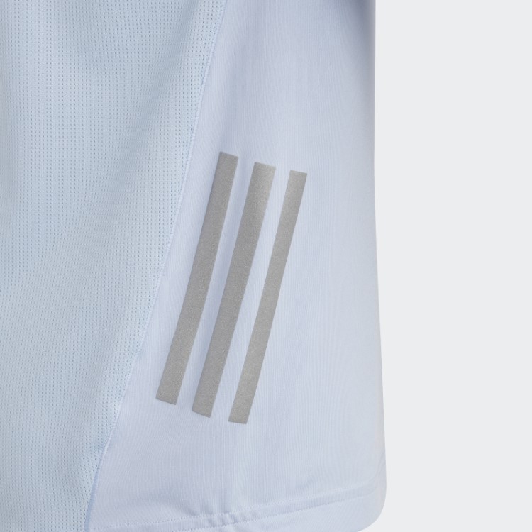 Camiseta Dawn Blue Aeroready Com As Três Listras Adidas