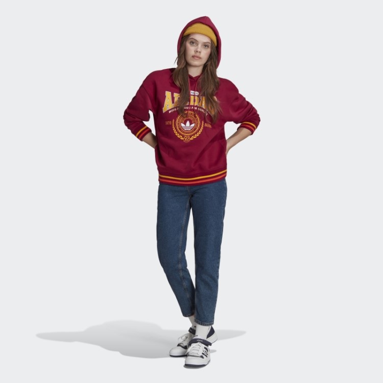 Moletom Com Capuz De Aniversário Bordô (gênero Neutro) Adidas