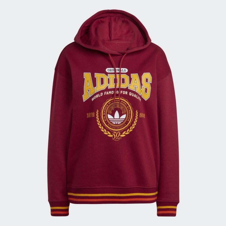 Moletom Com Capuz De Aniversário Bordô (gênero Neutro) Adidas