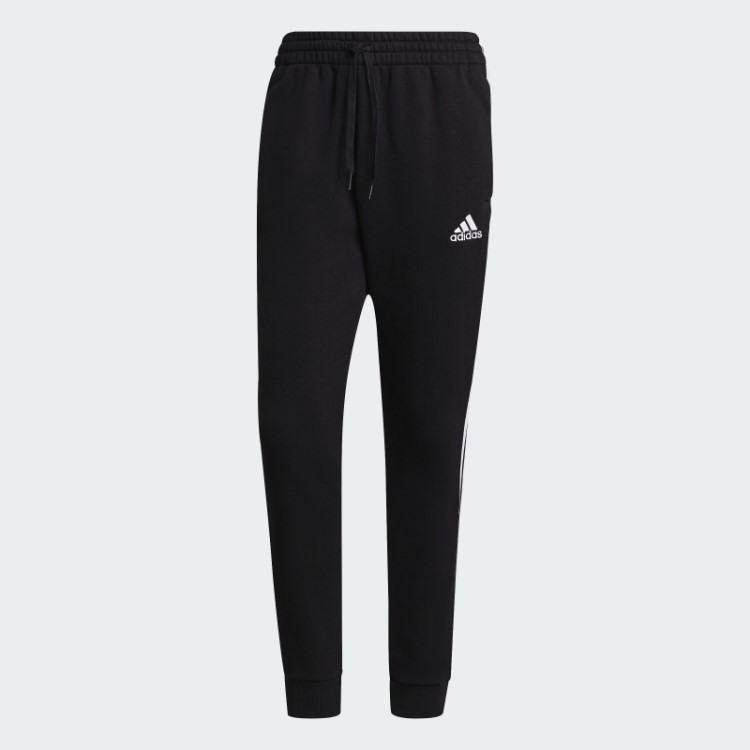 Calça De Lã Adidas Essentials Com Punho Afunilado E As Três Listras Pretas