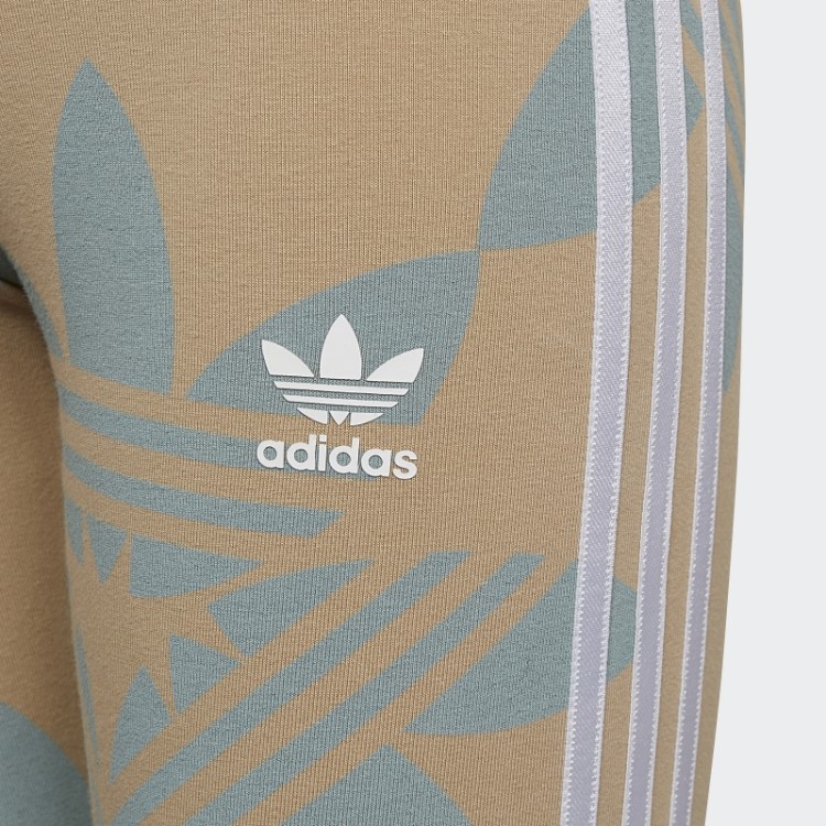 Legging Cintura Alta Com Estampa Allover Adidas Multicolor