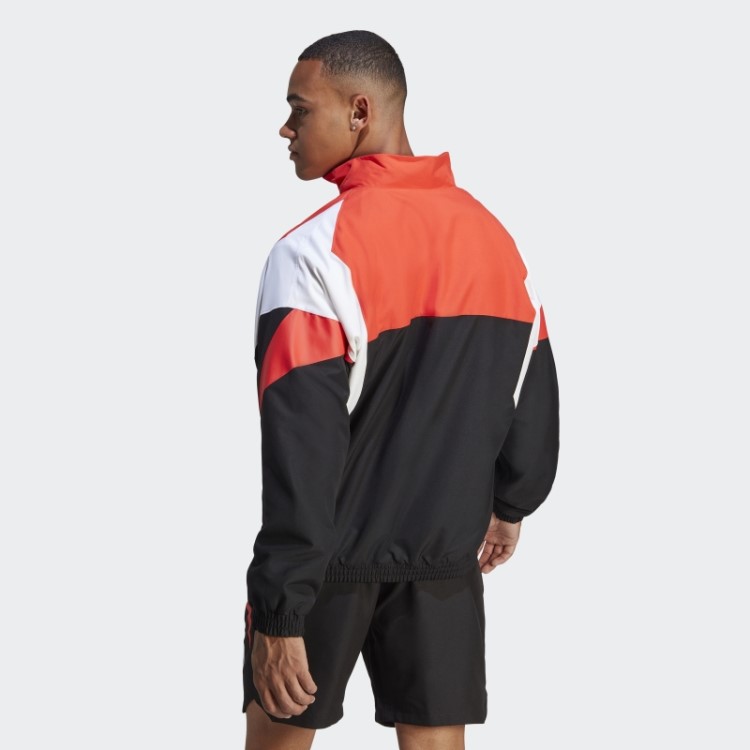 Jaqueta Colorblock Preta Adidas
