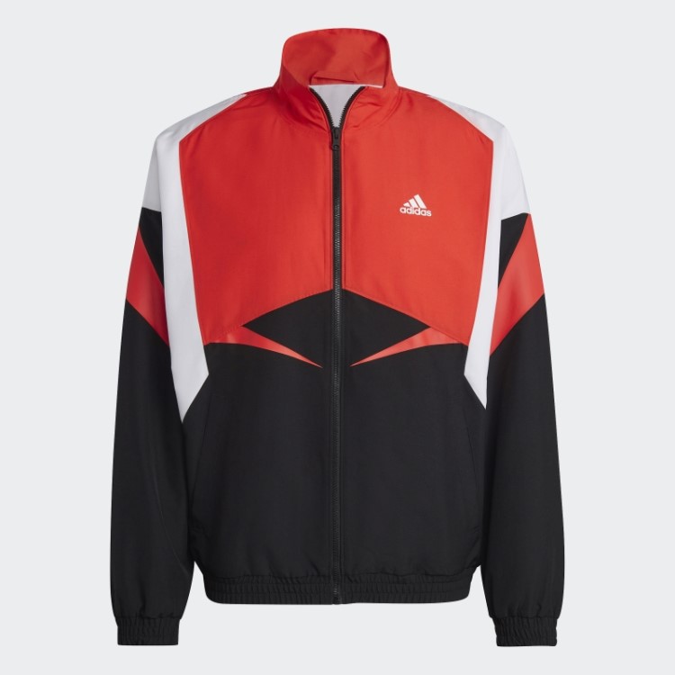 Jaqueta Colorblock Preta Adidas