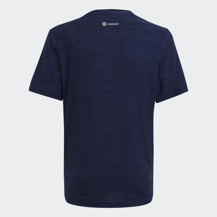 Camiseta Azul Escuro Adidas Aeroready Heather
