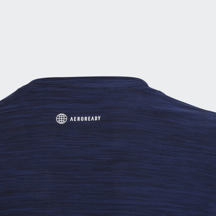 Camiseta Azul Escuro Adidas Aeroready Heather