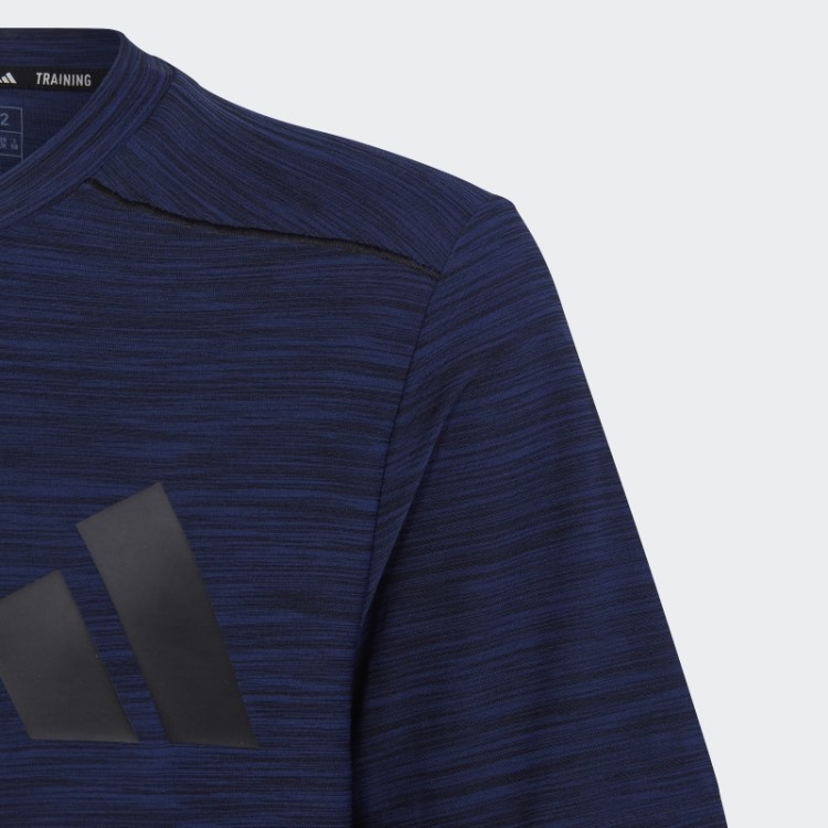 Camiseta Azul Escuro Adidas Aeroready Heather