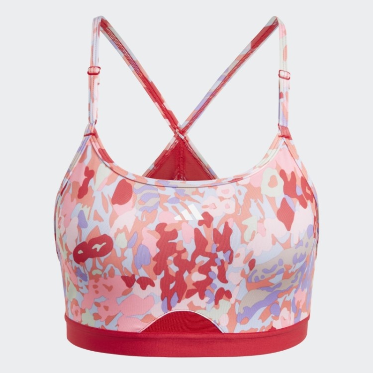 Sutiã Leve Para Treino Aeroreact Adidas Coral