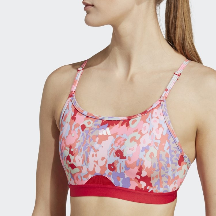 Sutiã Leve Para Treino Aeroreact Adidas Coral