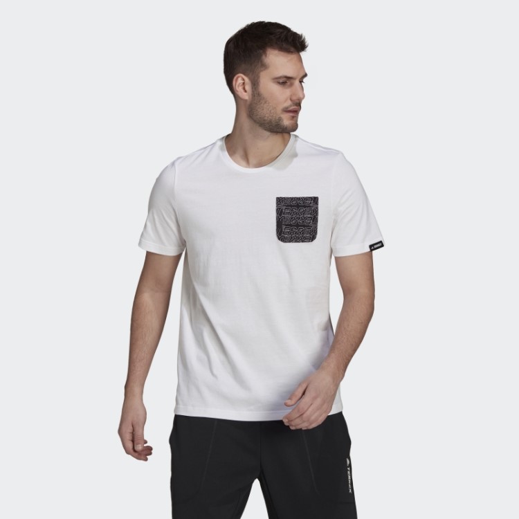 Camiseta Adidas Terrex Com Estampa De Bolso Branca