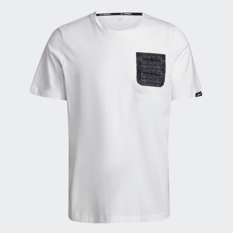 Camiseta Adidas Terrex Com Estampa De Bolso Branca
