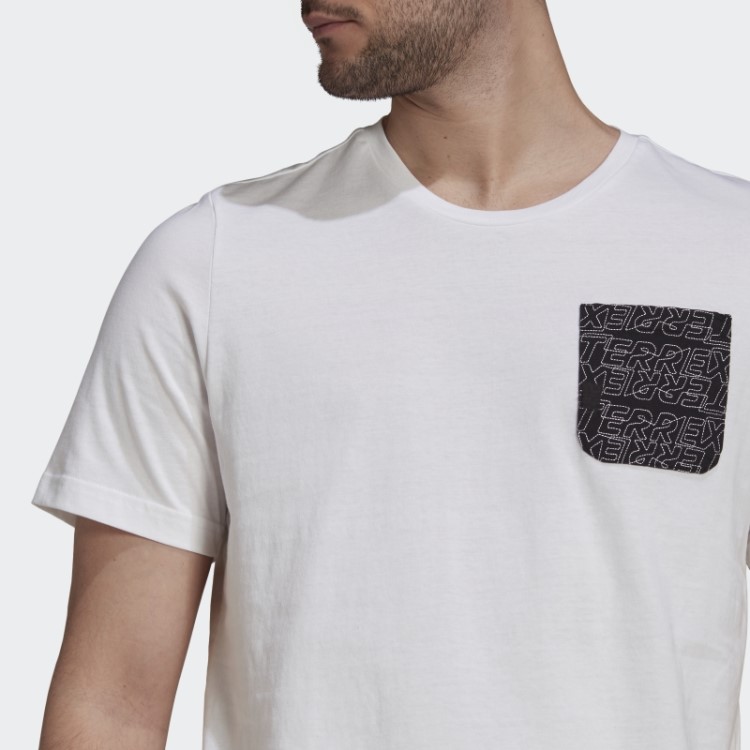 Camiseta Adidas Terrex Com Estampa De Bolso Branca