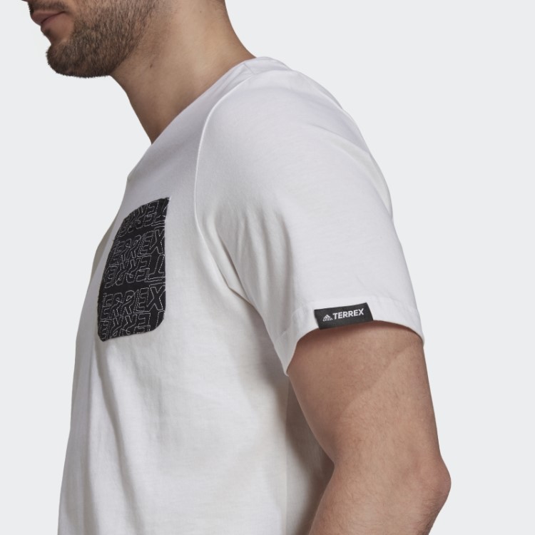 Camiseta Adidas Terrex Com Estampa De Bolso Branca
