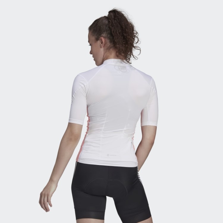 Branco A Camisa De Ciclismo De Manga Curta Adidas