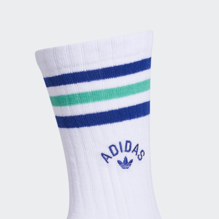 Novas Meias Prep Crew 3 Pares Branco Adidas