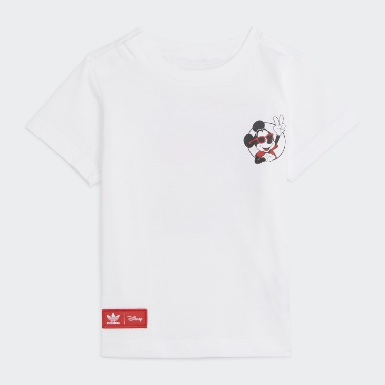 T-shirt Adidas Branca Estilosa Do Mickey E Seus Amigos