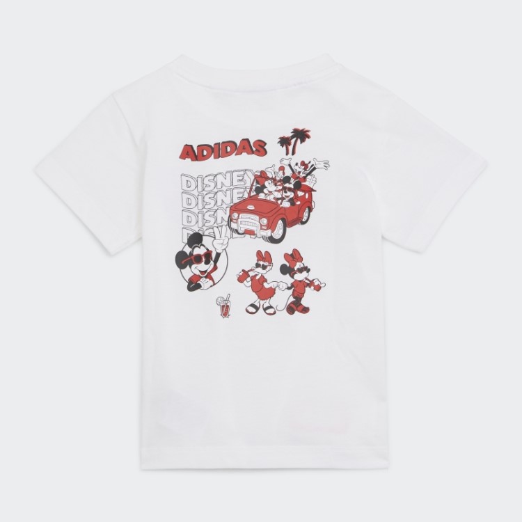 T-shirt Adidas Branca Estilosa Do Mickey E Seus Amigos