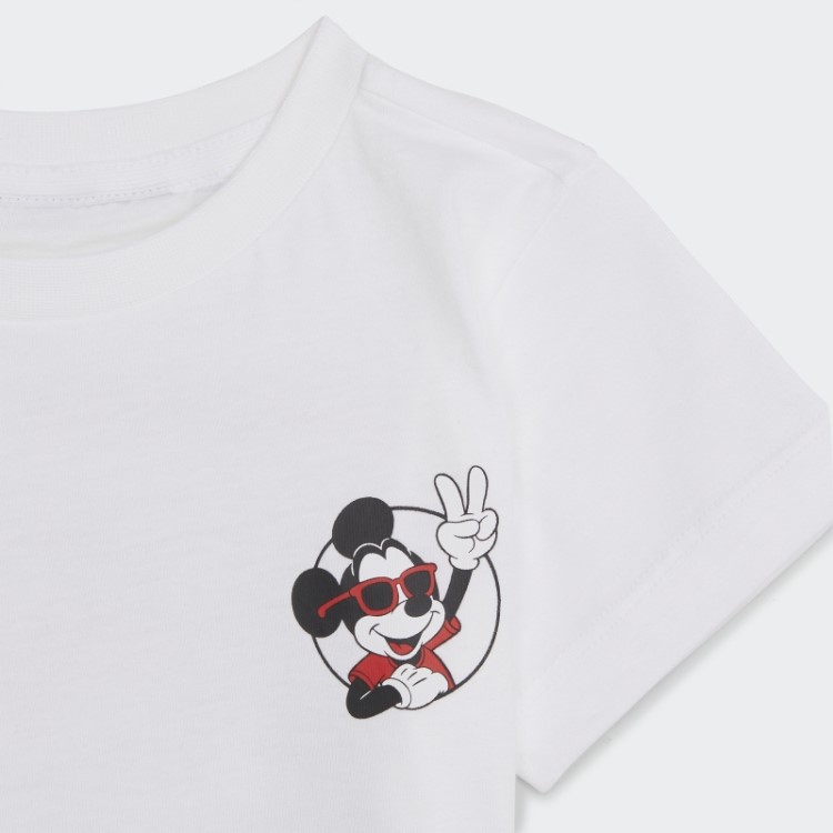 T-shirt Adidas Branca Estilosa Do Mickey E Seus Amigos