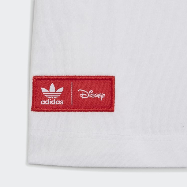T-shirt Adidas Branca Estilosa Do Mickey E Seus Amigos