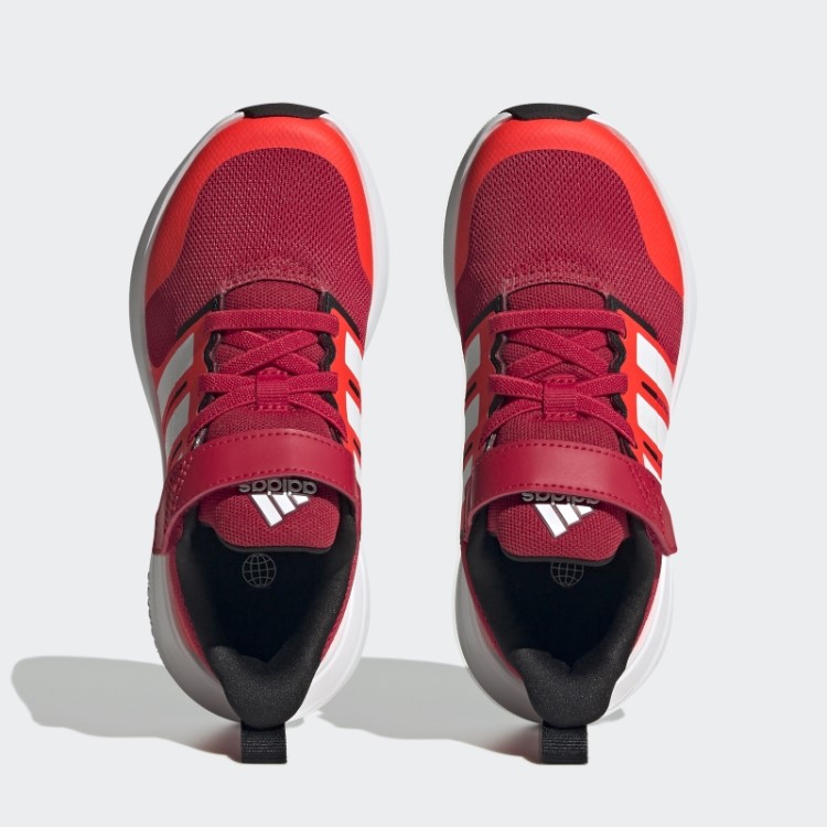 Sapato Vermelho Adidas Fortarun 2.0 Cloudfoam Com Cadarço Elástico