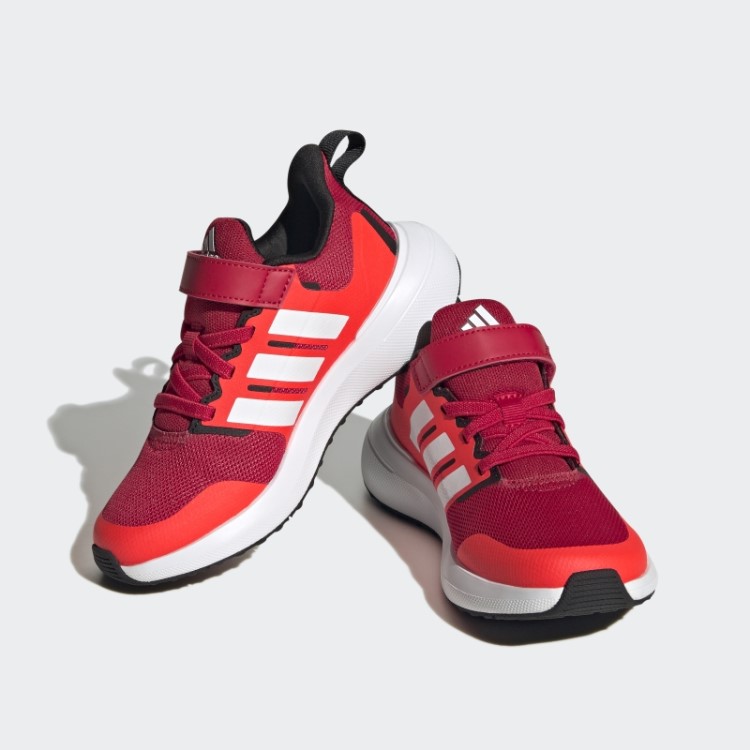 Sapato Vermelho Adidas Fortarun 2.0 Cloudfoam Com Cadarço Elástico