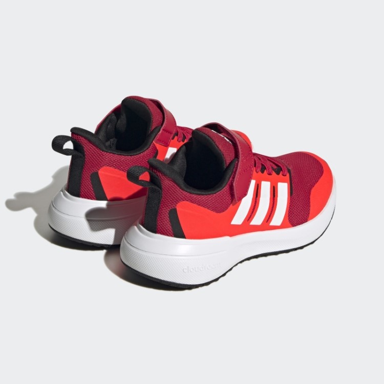 Sapato Vermelho Adidas Fortarun 2.0 Cloudfoam Com Cadarço Elástico