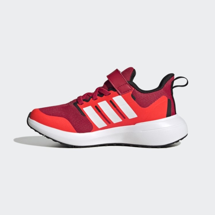 Sapato Vermelho Adidas Fortarun 2.0 Cloudfoam Com Cadarço Elástico