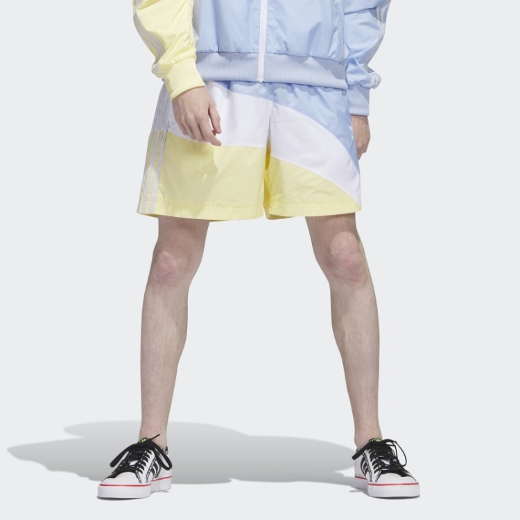 Short Tecido Adidas Redemoinho Azul Dawn