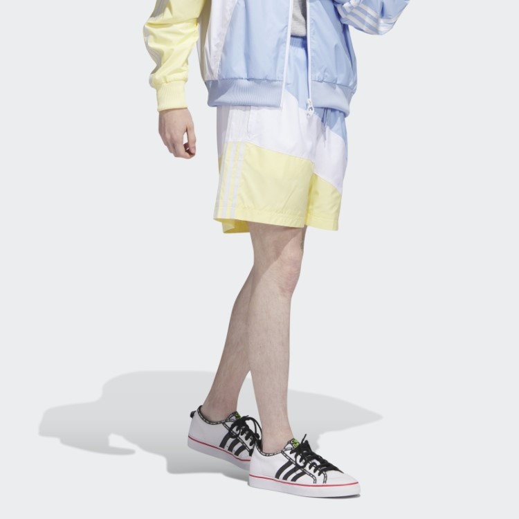Short Tecido Adidas Redemoinho Azul Dawn
